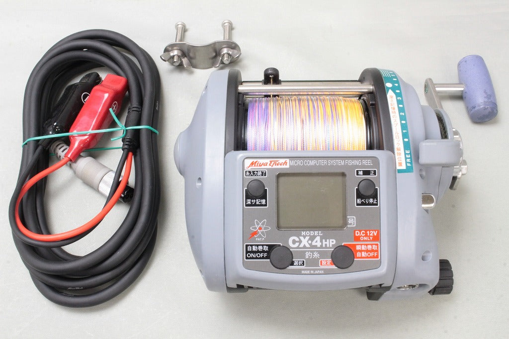 Miya Epoch Command X-4-HP Big Game Electric Reel D6202 USED