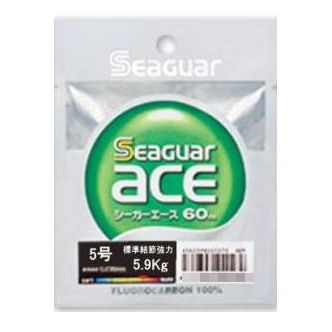 KUREHA Seaguar Ace Fluorocarbon Line 60m #5 5.9kg 13.0lb Spinning Reel 4562398220324