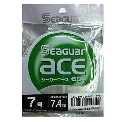 KUREHA Seaguar Ace Fluorocarbon Line 60m #7 7.4kg 16.3lb Spinning Reel 4562398220348