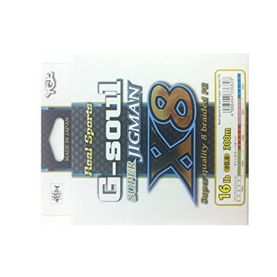 YGK G-SOUL SUPER JIGMAN X8 300m #0.8-16LB PE Braid 4988494336828