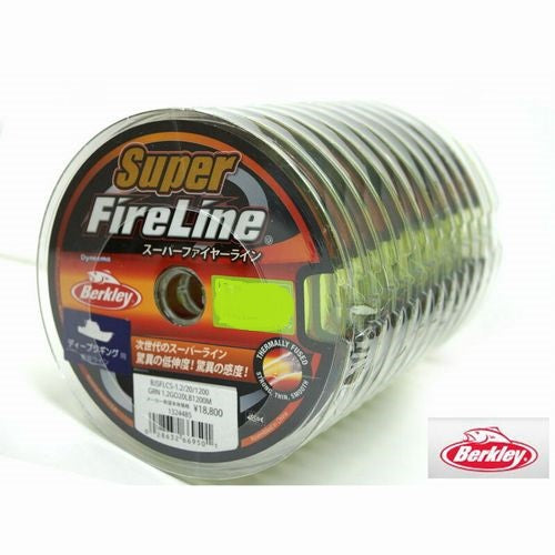 Berkley Super FireLine Green 1200m 12-Linking #4 50lb Fishing Line