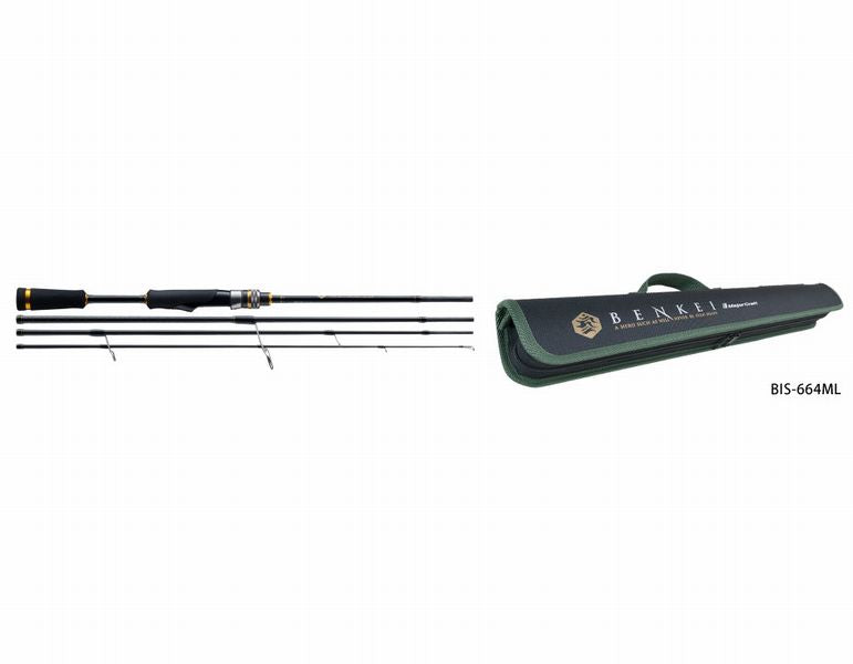 Major Craft BENKEI PACK ROD BIS-644L Spinning Rod for Bass