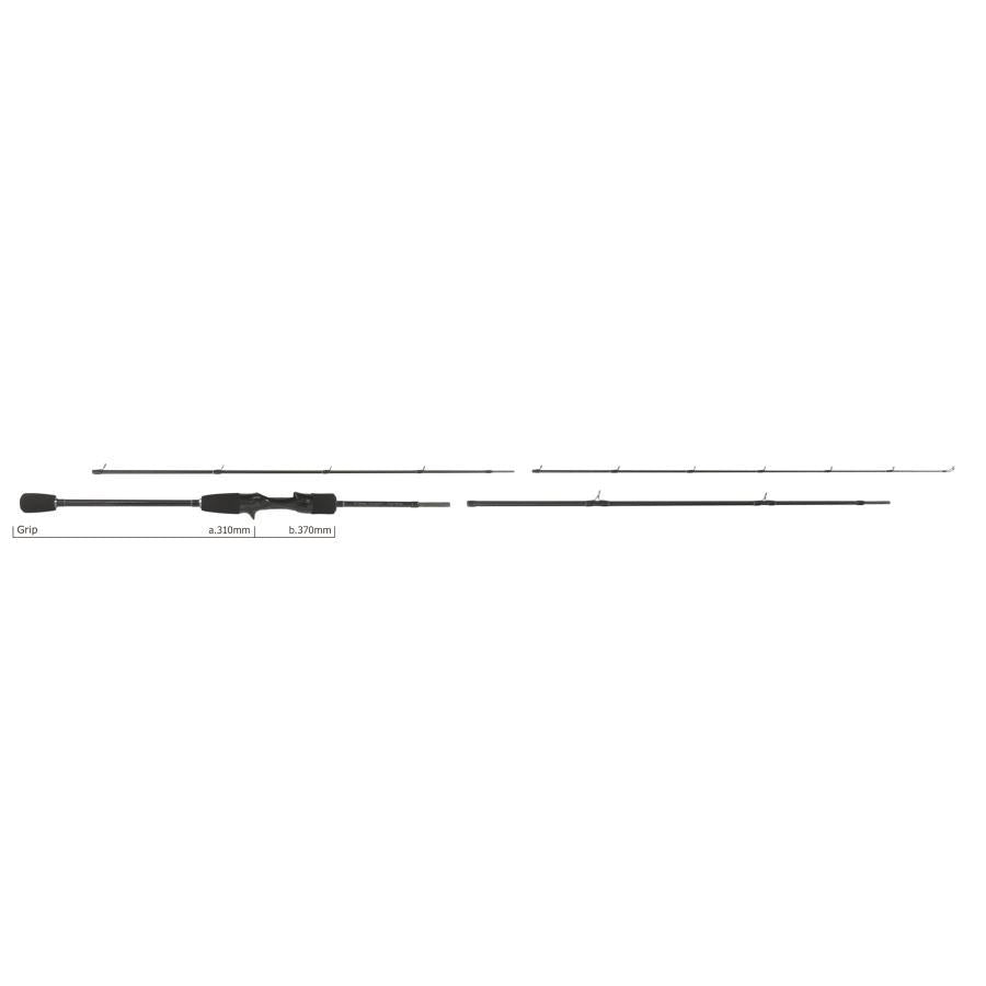 YAMAGA Blanks 25 BlueCurrent Wizy 72B/4pcs Free Style Mobile Baitcasting Rod 4571584102795