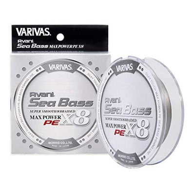 VARIVAS AVANI Seabass Max Power PE X8 150m Stealth Gray #1.2 PE Braid 4513498105769