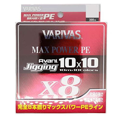 VARIVAS AVANI Jigging 10 X 10 Max Power PE X8 300m #0.8 PE Braid 4513498106858