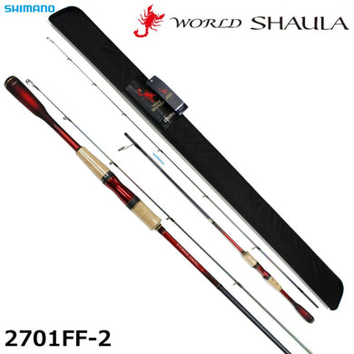 Shimano 18 World Shaula 2701FF-2 Spinning Rod for Bass 4969363246554