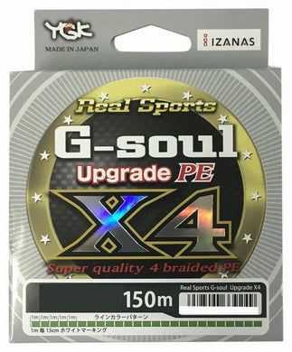 YGK G-soul X4 Upgrade 150m #0.25 PE Braid 4988494339225