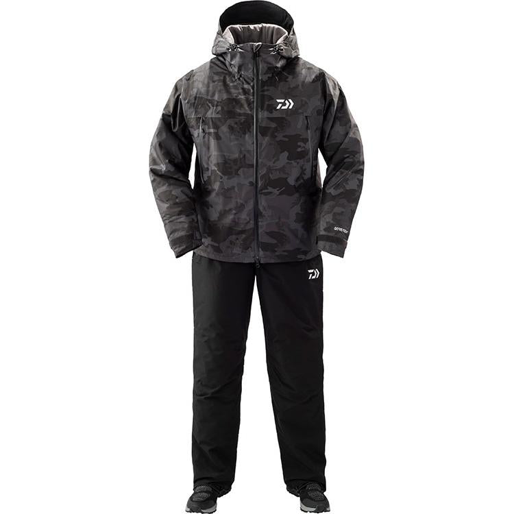 Daiwa DW-1909 Gore Tex Product Winter Suit L Black Camo 4550133011849