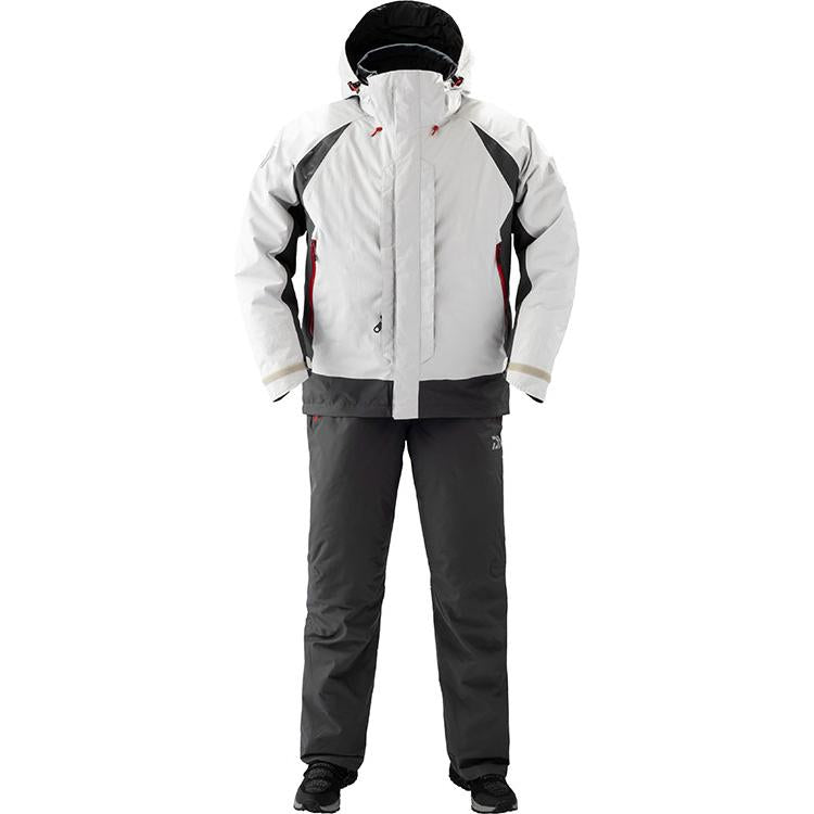 Daiwa DW-3409 Rain Max Hyper Combi Up Winter Suit M Light Gray 4550133012358