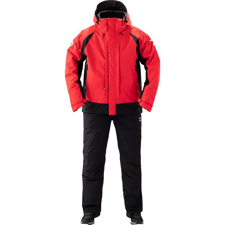 Daiwa DW-3409 Rain Max Hyper Combi Up Winter Suit M Red 4550133012419