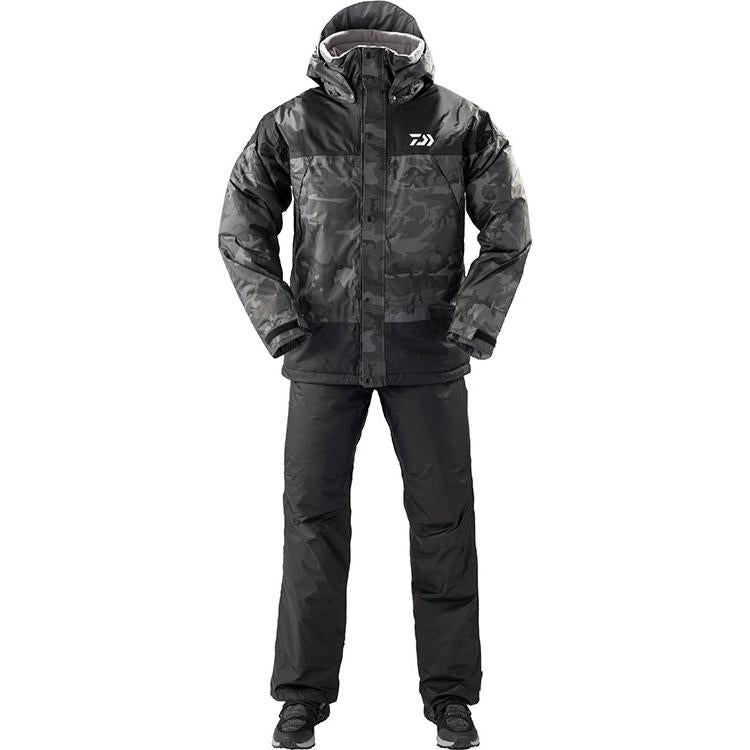 Daiwa DW-35009 Rain Max Winter Suit 3XL Black Camo 4550133012853
