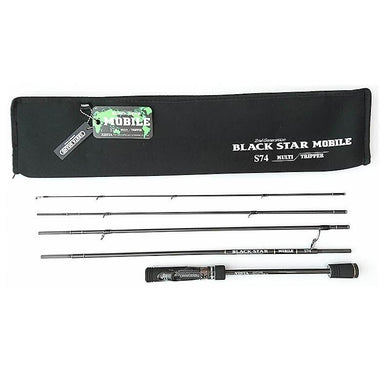 XESTA BLACK STAR Second Generation Mobile S74 Multi Tripper Spinning Rod 4573439012914