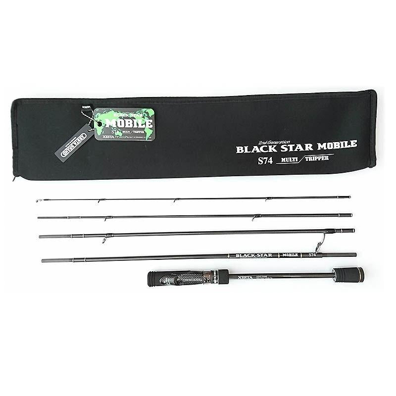 XESTA BLACK STAR Second Generation Mobile S74 Multi Tripper Spinning Rod 4573439012914