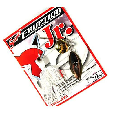 Jackall Super Eruption Jr 1/2 oz Spinner Bait Lure White 4525807076219