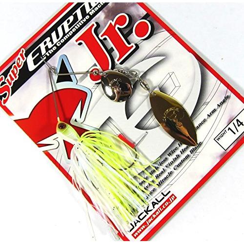 Jackall Super Eruption Jr 1/4 oz Spinner Bait Lure Pearl Chart 4525807076325