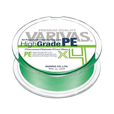 VARIVAS High Grade PE X4 Flash green 150m #1.2 21lb PE Braid Line 4513498097682