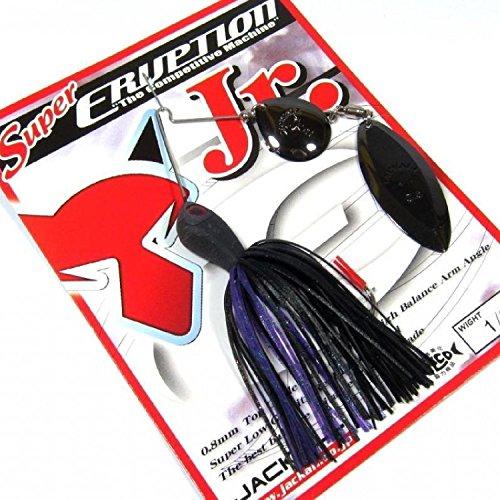 Jackall Super Eruption Jr 1/4 oz Spinner Bait Lure Ultimate Black 4525807103854