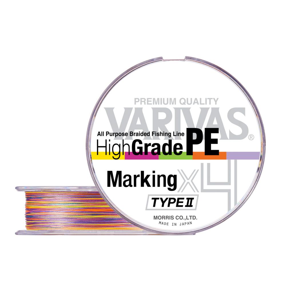 VARIVAS High Grade PE Marking Type-II X4 150m #2 30lb Multicolor PE Braid 4513498109736