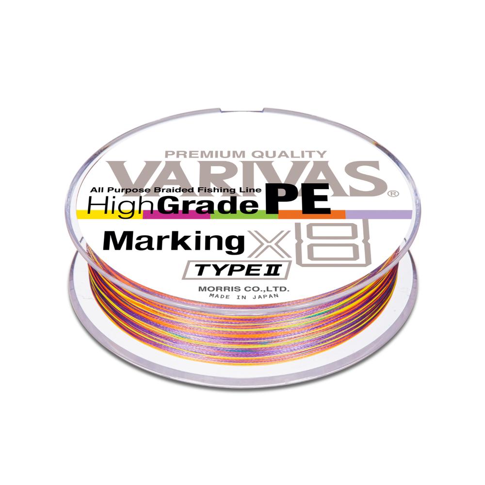 VARIVAS High Grade PE Marking Type-II X8 150m #0.6 13lb Multicolor PE Braid 4513498109804