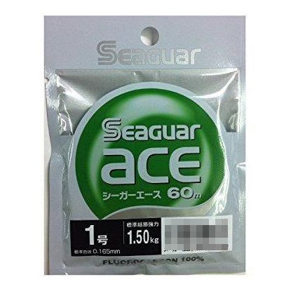 KUREHA Seaguar Ace Fluorocarbon Line 60m #1 1.50kg 3.3lb Spinning Reel 4562398220232