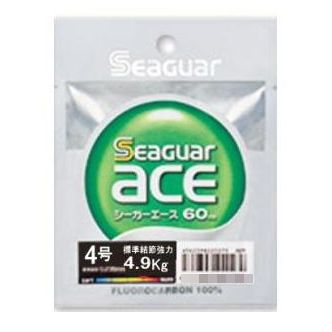KUREHA Seaguar Ace Fluorocarbon Line 60m #4 4.9kg 10.8lb Spinning Reel 4562398220317