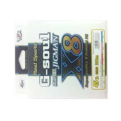 YGK G-SOUL SUPER JIGMAN X8 300m #2.5-45LB PE Braid 4988494336866