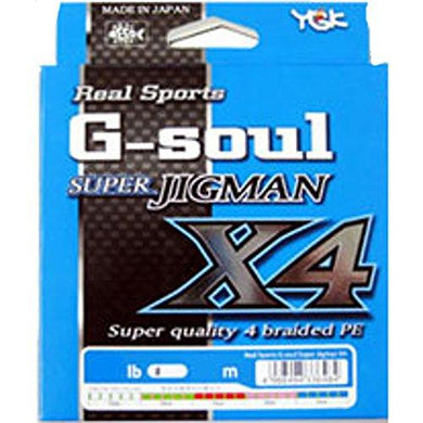YGK G-SOUL SUPER JIGMAN X4 Slow Style 600m #1.2-20LB PE Braid 4988494337825