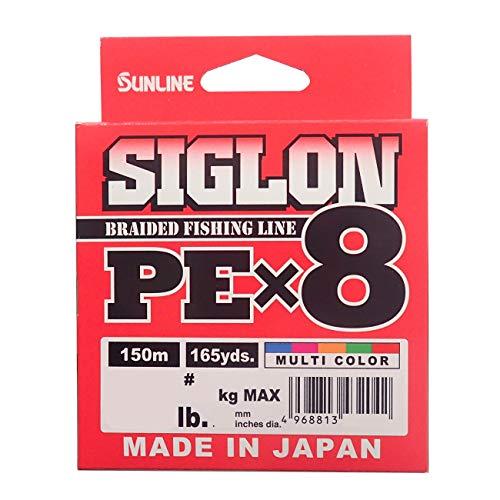 SUNLINE SIGLON PE X8 150m #1/ 16lb multi color  PE Braid 4968813432004