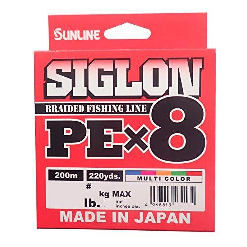 SUNLINE SIGLON PE X8 200m #1.2 / 20lb multicolor  PE Braid 4968813432134