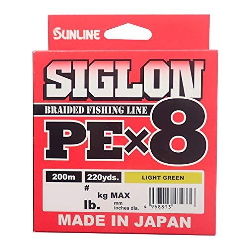 SUNLINE SIGLON PE X8 200m #0.4 / 6lb light green  PE Braid 4968813434305