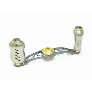 LIVRE Crank Feather 85 For right-handed For Shimano (Gunmetal P Gold G)  Reel Parts 4580354499546