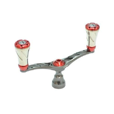 LIVRE Wing D handle Pitch 98mm Fortenob For Shimano S3 Gunmetal P Red G 4580354506855