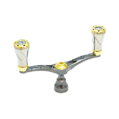LIVRE Wing D handle Pitch 98mm Fortenob DS For left-handed Gunmetal P Gold G 4580354506961