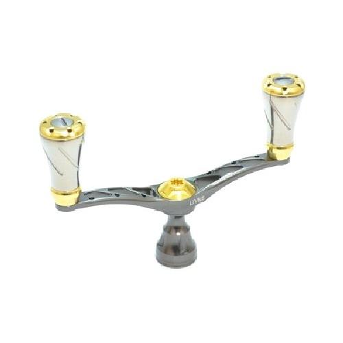 LIVRE Wing D handle Pitch 98mm Fortenob DS For left-handed Gunmetal P Gold G 4580354506961