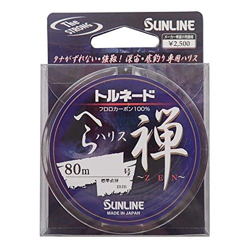 SUNLINE Tornado Hera-Line Leader Zen 80m #0.4  Fluorocarbon Line 4968813521357