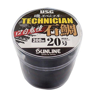 SUNLINE Iso Special Technician Ishidai Mouth White 300m #20 Black  Fishing Line 4968813529346