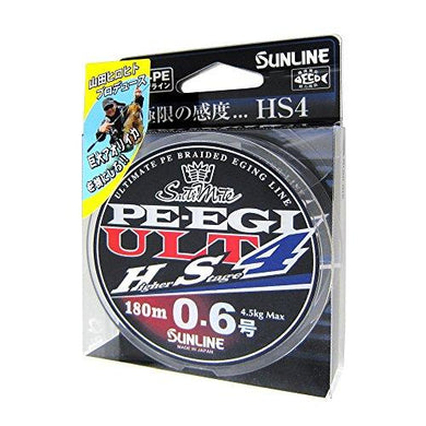 SUNLINE SM PE EGI ULT HS4 180m HG #0.6  PE Braid 4968813534548