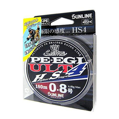 SUNLINE SM PE EGI ULT HS4 180m HG #0.8  PE Braid 4968813534562