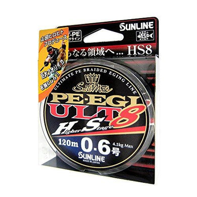 SUNLINE SM PE EGI ULT HS8 120m HG #0.6  PE Braid 4968813534654
