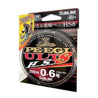 SUNLINE SM PE EGI ULT HS8 180m HG #0.6  PE Braid 4968813534722