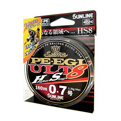 SUNLINE SM PE EGI ULT HS8 180m HG #0.7  PE Braid 4968813534739