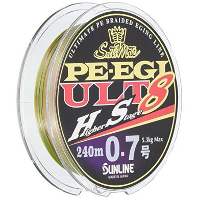SUNLINE SM PE EGI ULT HS8 240m HG #0.5  PE Braid 4968813534784