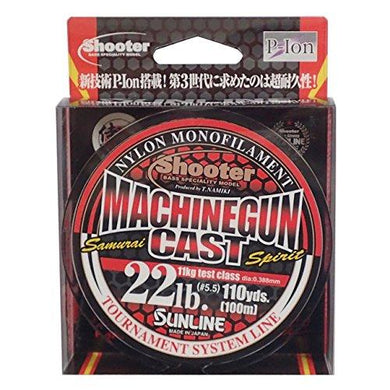 SUNLINE Shooter Machine Guncast 5.5 No.22Lb 100m Single  Fishing Line 4968813535644