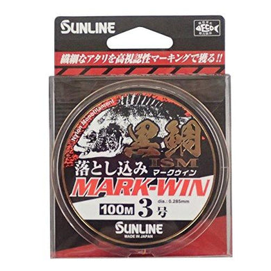 SUNLINE KURODAI ISM dropping KURODAI MARK-WIN 3 100m single  Fishing Line 4968813536498