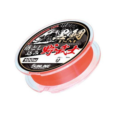 SUNLINE KURODAI ISM drop Nobushi 100m single No.1 matte orange  Fishing Line 4968813540877