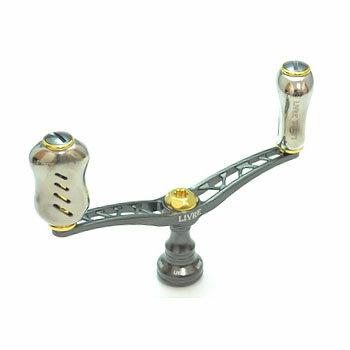 LIVRE WING 100 Finoノブダイワ用（チタンP+ゴールドG） LIVRE Wing 100 Fino knob For Daiwa Gunmetal P Gold G 4580421710703