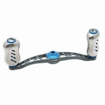 LIVRE Crank Feather 100 For right-handed For Daiwa (Gunmetal P Blue G)  Reel Parts 4580421719614