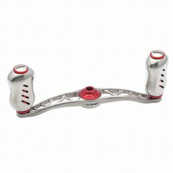 LIVRE Crank Feather 100 For right-handed For Daiwa (Titanium P Red G)  Reel Parts 4580421719652