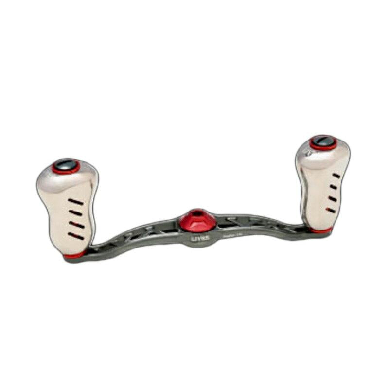 LIVRE 2927 FLSF110-FP-GMR Crank Feather 110 For left-handed For Shimano (Gunmetal P Red G)  Reel Parts 4580421726872