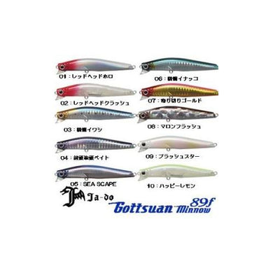 Ja-do Gottsuan Minnow 89F 02 Red head crash 4562131863696